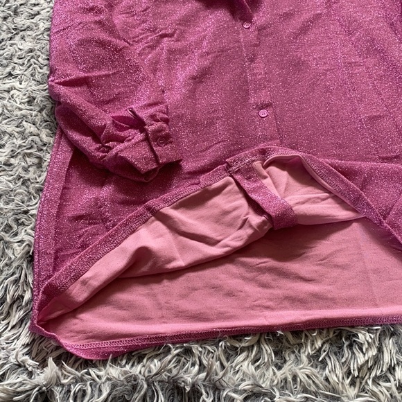 NWOT Princess Polly Pink EVOLVING SHIRT Button Down Dress - Picture 12 of 16